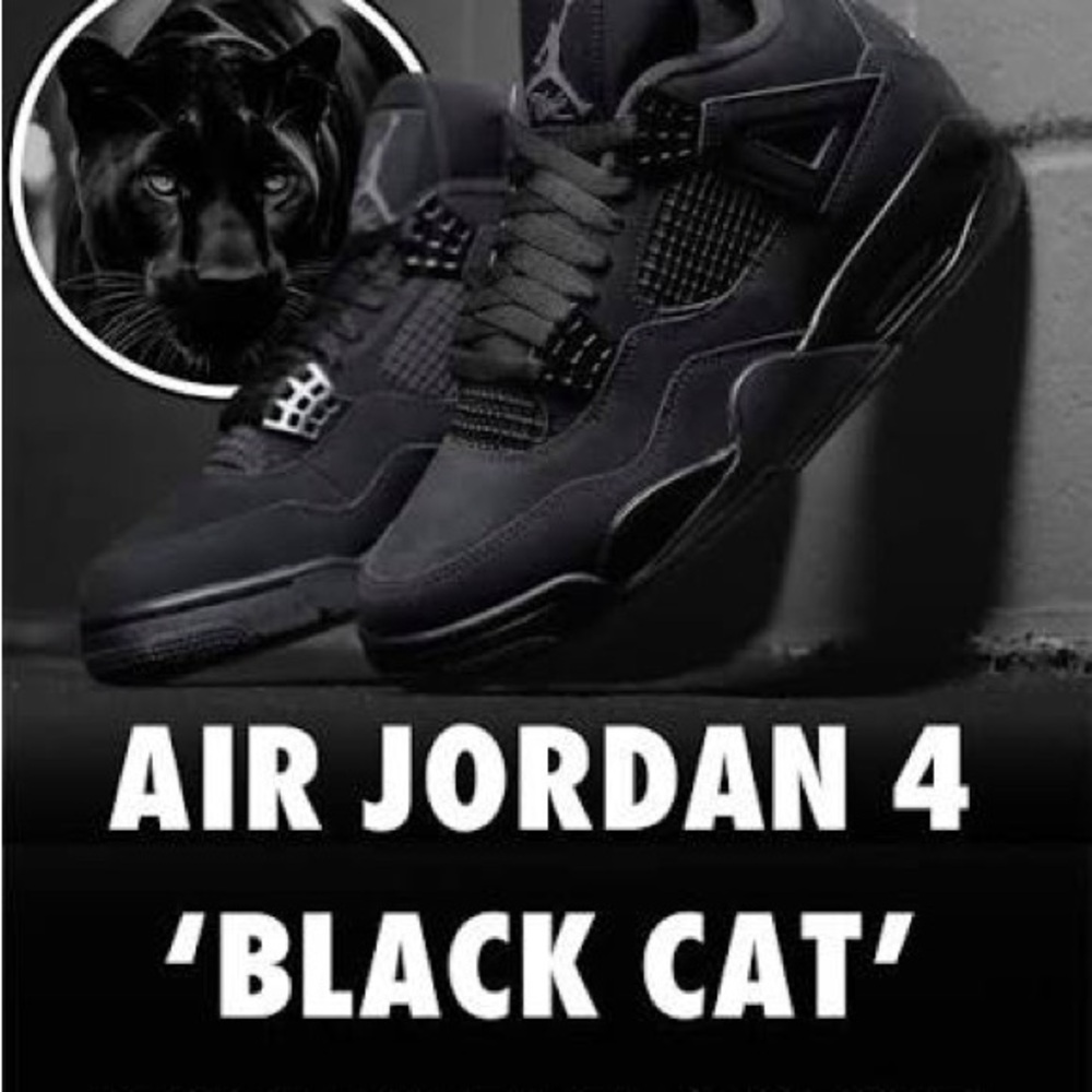 Jordan 4 Black Cat Men's Sneakers